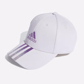 Adidas Adjustable ESS Womens Cap Violet Having 3 Stripe on Visor