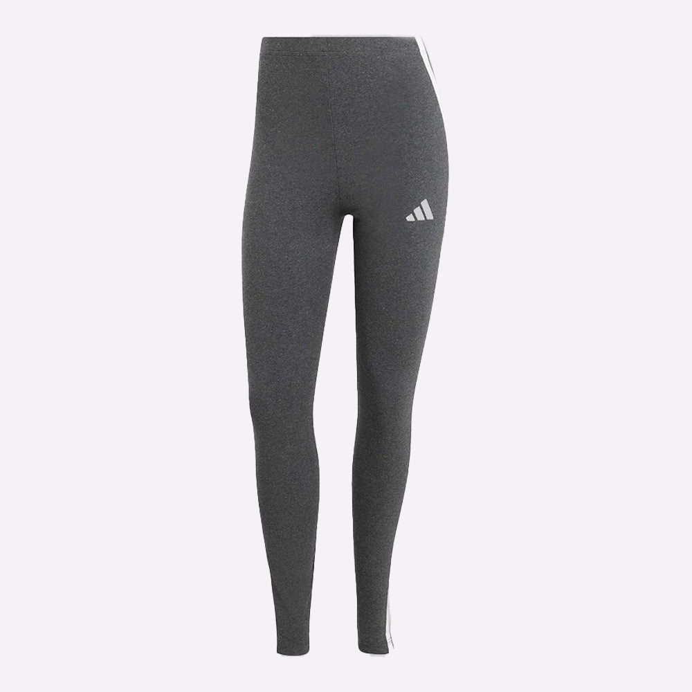 Adidas Women's Essentials 3-Stripes Cotton Leggings in Black