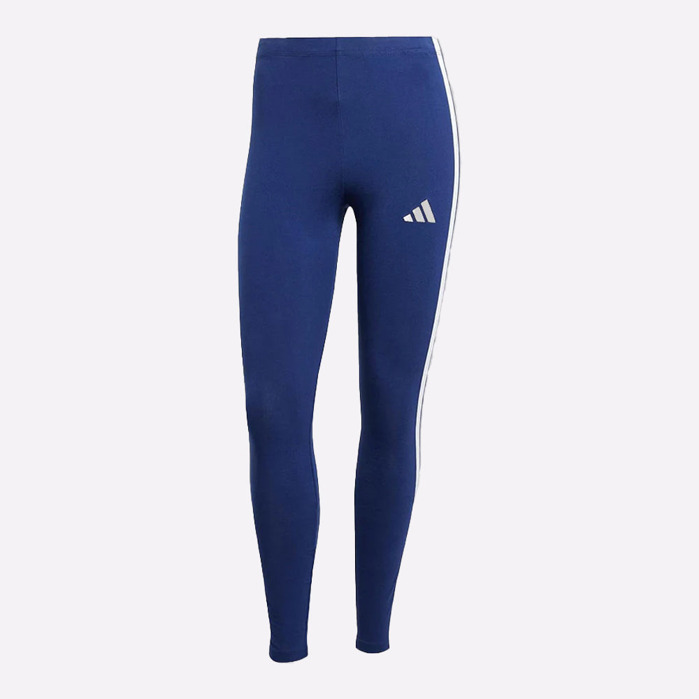 Adidas Women's Essentials 3-Stripes Cotton Leggings in Black