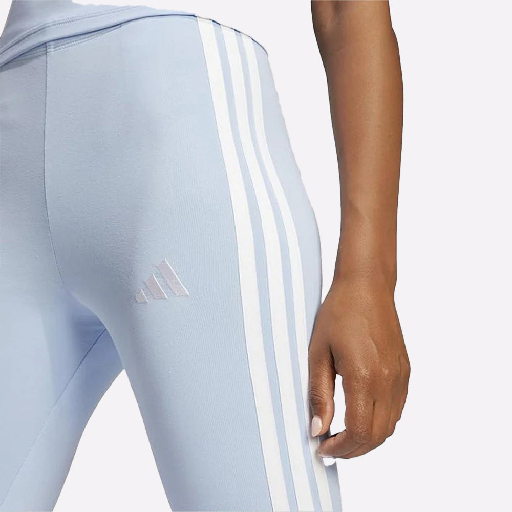 Adidas Women's Essentials 3-Stripes Cotton Leggings in Black