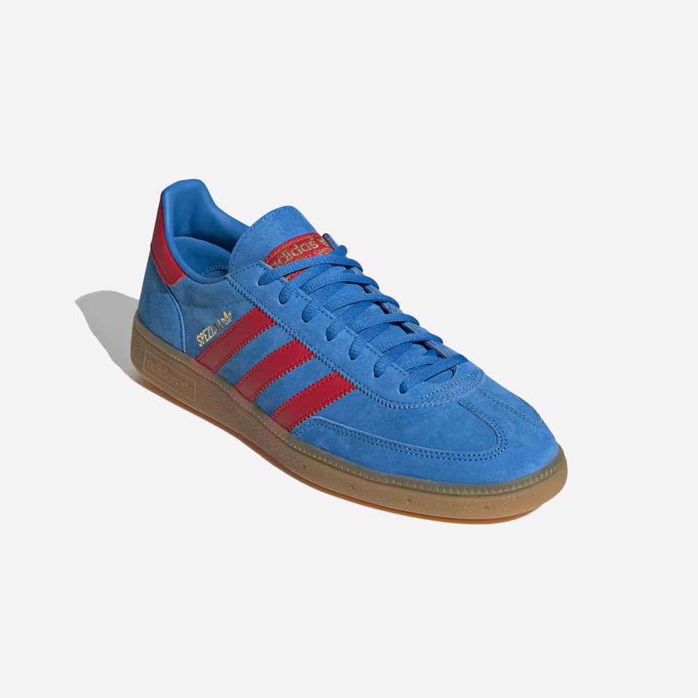 Adidas Originals Handball Spezial Shoes for Men in Blue with Red Strips