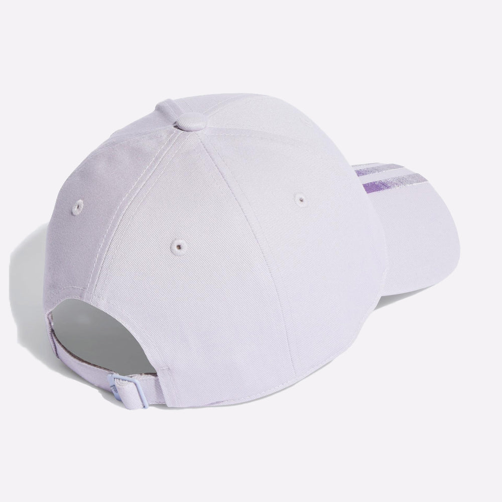 Adidas Adjustable ESS Womens Cap Violet Having 3 Stripe on Visor
