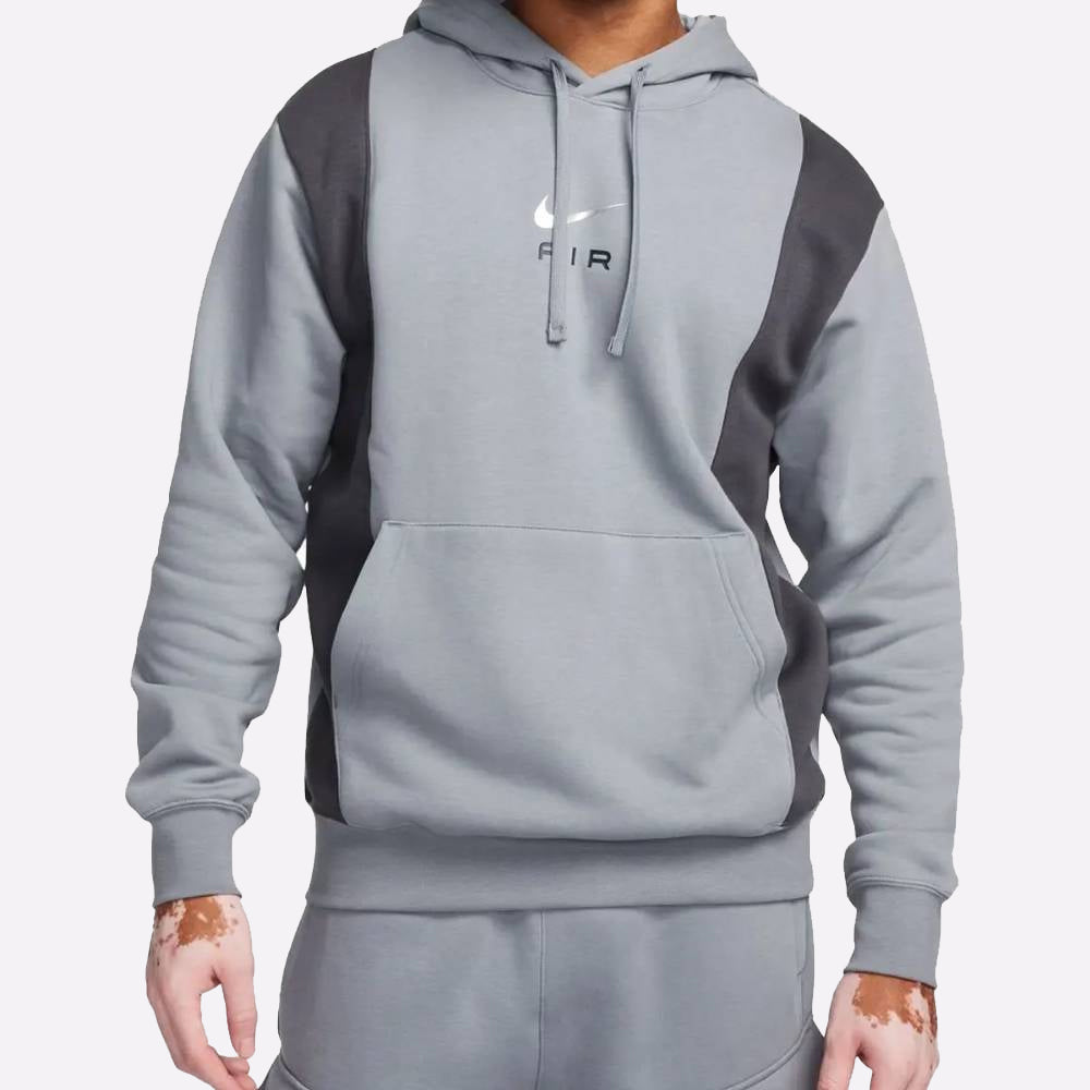 Nike Air Fleece Pullover Hoodie for Men in Grey