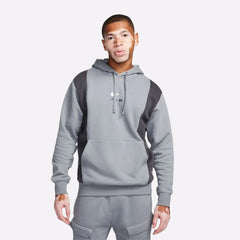 Nike Air Fleece Pullover Hoodie for Men in Grey
