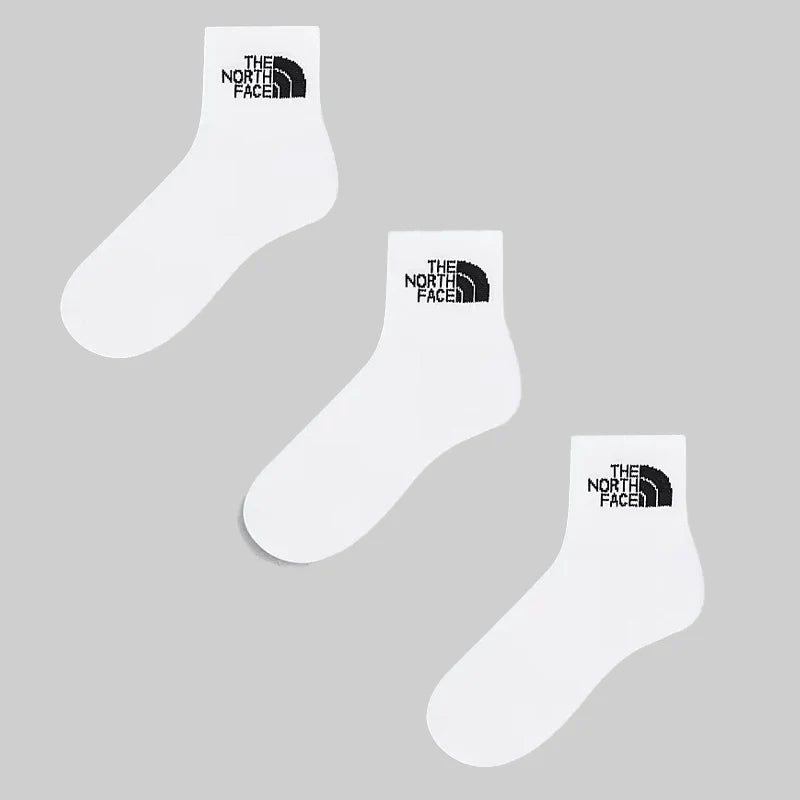 The North Face 3 Pack Simple Dome White Ankle Socks