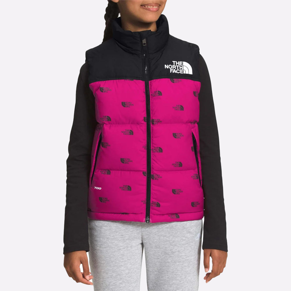 The North Face 1996 Retro Vest Jacket for Kids in Pink